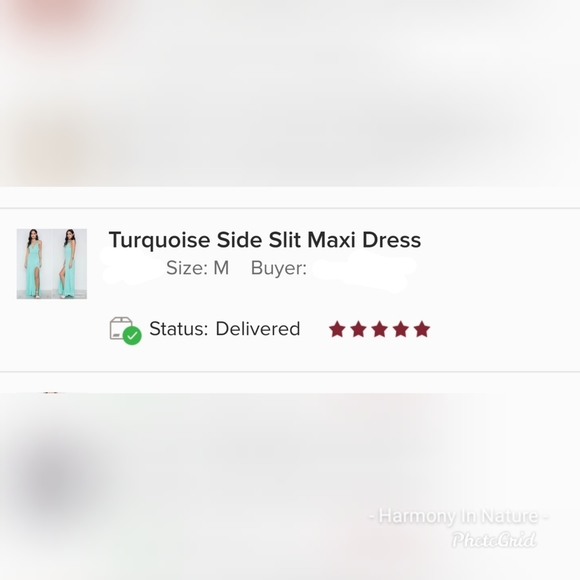 Seafoam Side Slit Maxi Dress - Picture 8 of 8